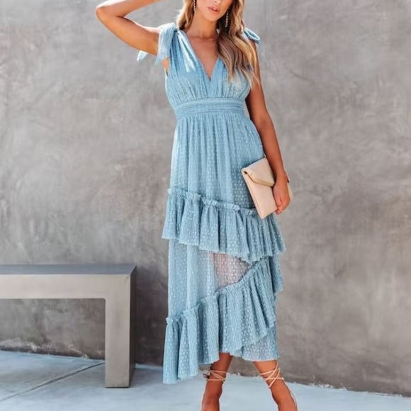 Vici Dresses Carrie In Paris Tiered Tulle Midi Dress Poshmark